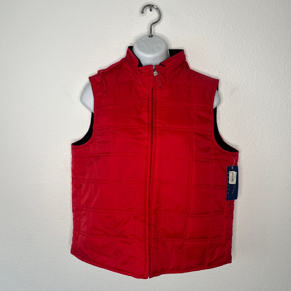Charter Club Packable Hooded Nylon Women’s Vest in Red Size Small Gorpcore NEE